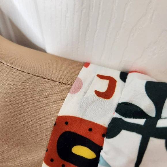 THML Multicolor Dress Flutter Sleeve with Abstract Design Size Small - Picture 6 of 11